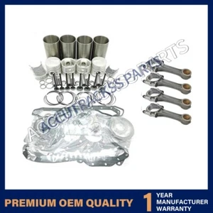 Rebuild Kit+4pcs Connecting Rod for Perkins 404C-22 Engine Takeuchi TW50 Loader - Picture 1 of 7