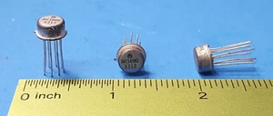 IC OP-AMP, MC1458G, MOTOROLA, doble AMP, bipolar, 8 pines, lata de metal - Imagen 1 de 2