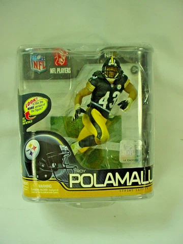 McFARLANE SPORT PICKS NFL SERIES 29 TROY POLAMALU NFL PLAYERS 2012 NEW IN PACK Cover