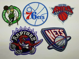 NBA Team logo iron on sew on patch Eastern Conference Atlantic Celtics Knicks - Picture 1 of 11