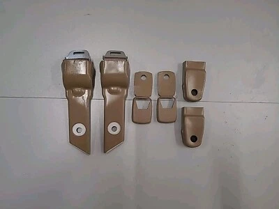 NOS 1970 Mopar B Body Tan Lap Retractable LH RH Seat Belts 2999574 Charger GTX - Image 1 of 4