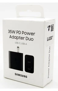 Samsung 35W PD Super Fast Duo Port Wall Charger USB-C For Galaxy S23 Ultra Plus - Picture 1 of 2