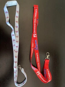 2 (TWO) Cleveland Guardians Logo Lanyards MLB Key Chain Ring Id Holder Badge - Picture 1 of 1