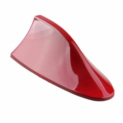 Antena de techo superior superior aleta de tiburón universal para automóvil decoración estilo aéreo rojo 1 pieza Foto 1 de 4