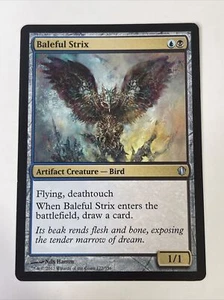 MTG Baleful Strix Artifact Creature Uncommon Multicolor Commander 2013 NM - Picture 1 of 2