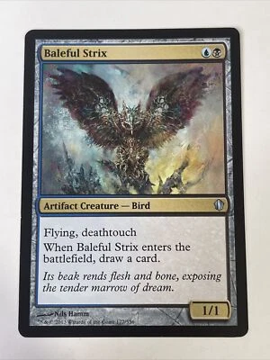 MTG Baleful Strix Artifact Creature Uncommon Multicolor Commander 2013 NM - Image 1 of 2