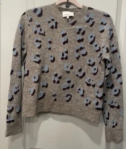 Women’s 3.1 Phillip Lim Wool Blend Cheetah Print Sweater XS **READ DESCRIPTION - Picture 1 of 6