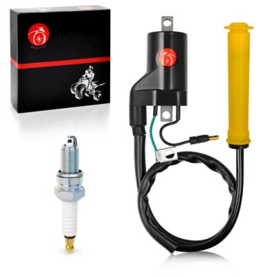 Ignition Coil & Spark Plug For Honda TRX400EX Sportrax 400 2x4 1999-2006 - Image 1 of 4
