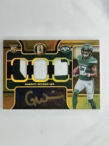 GARRETT WILSON ROOKIE (RC) 2022 PANINI GOLD STANDARD TRIPLE PATCH AUTO #20/49