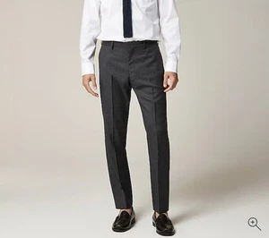 $225 J. CREW LUDLOW SLIM CHARCOAL WOOL SUIT PANTS (31) 32 x 32 Italian BZ635 - Picture 1 of 6