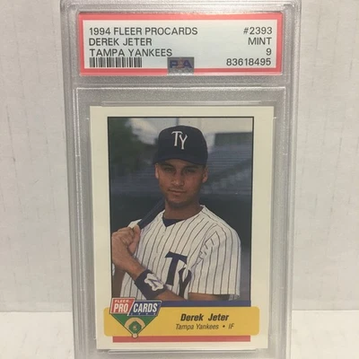 1994 Fleer ProCards Minor League Derek Jeter #2393 PSA 9 MINT HOF - Image 1 of 2