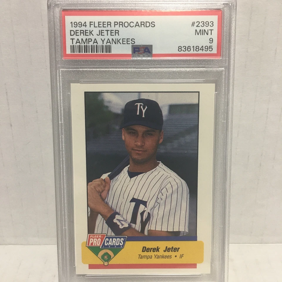 Fleer ProCards 1994 ligas menores Derek Jeter #2393 PSA 9 como nuevo patio Foto 1 de 2