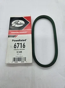 Gates PowerRated Green Aramid Belt 6716 3L160K 0,375 x 16" 9 x 405 mm - Bild 1 von 1
