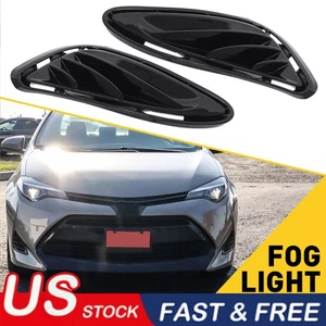 Fog Light Bumper Lamp Bezel Cover For Toyota Corolla XLE LE Eco 2017 2018 2019 - Picture 1 of 8