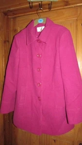 Edinburgh Woollen Mill pink winter coat ladies size 16 - Picture 1 of 2