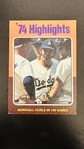 1975 Topps Mike Marshall #6 - EX/VG - Picture 1 of 2