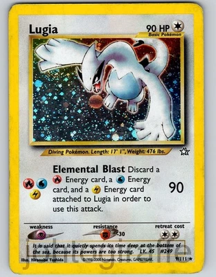 Lugia Holo Neo Genesis Unlimited 2000 Pokemon Card Game WOTC 9/111 - Image 1 of 2