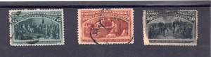 US Scott # 238,239 + 240 USED Columbian Expo Issues - #240 NOT Counted! SCV $170 - Picture 1 of 2
