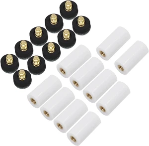 10 piezas puntas de taco gris suave de 13 mm puntas de repuesto de billar puntas atornillables con taco de billar S - Imagen 1 de 12