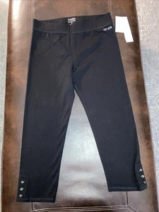 Calvin Klein Performance Cropped Leggings Black Size Medium NEW - Picture 1 of 4