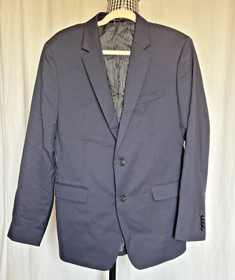 Banana Republic Blazer Jacket Mens 40R Navy Blue Marzotto Super 120s - Image 1 of 4