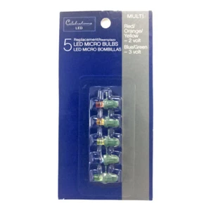 Celebrations Micro/5mm Multi-color 5 count Replacement Christmas Ligh -Pack of 1 - Picture 1 of 1