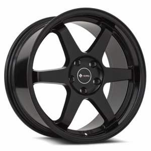 18x8.5 Vors TR37 5x120 +35 Gloss Black Wheels (Set of 4) - Picture 1 of 3
