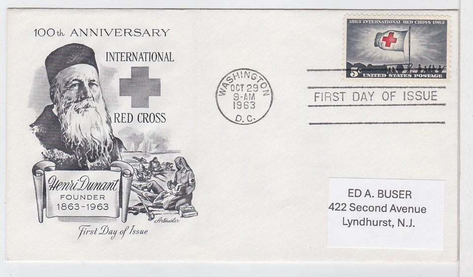 TurtlesTradingPost- American Red Cross 1963- #1239 FDC Artmaster Cachet - Image 1 of 1