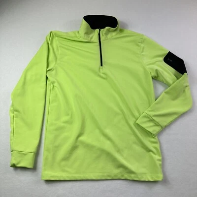 Loudmouth Hombre 1/4 Cremallera Chartreuse Hombre Pequeño Defecto Menor Foto 1 de 4