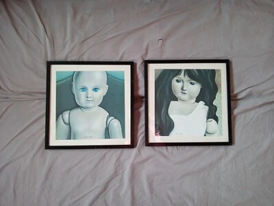 Kunstdruck Günter Gritzner signiert, datiert 1973, Puppe, Junge, Mädchen - Bild 1 von 4