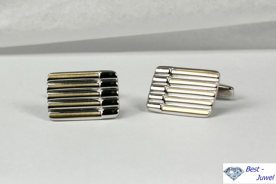 Gemelli In Argento Senza Pietra - Immagine 1 di 1