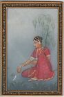 Portrait miniature peinture miniature en marbre indien fait main décoration ethnique