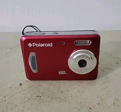 Polaroid A544 5.0MP Digital Camera - Tested/Works - Red - Image 1 of 4