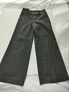 TRINA TURK Woman's Wool High Rise Zip Wide Hem Casual Pants Size 8 NWOT - Picture 1 of 6