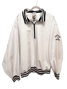 Cutter Buck White Pullover Jacket Men's Size XXL Golf Nautical Sailing Lined - Picture 1 of 10