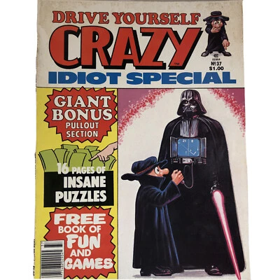 Crazy Magazine Stan Lee 1978 Idiot Special Star Wars Darth Vader Book Fun Games - Image 1 of 4