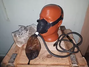 Vintage Kampfpilot Sauerstoffmaske KM-15 Original Luftwaffe MIG sowjetische rote Armee, U - Bild 1 von 7