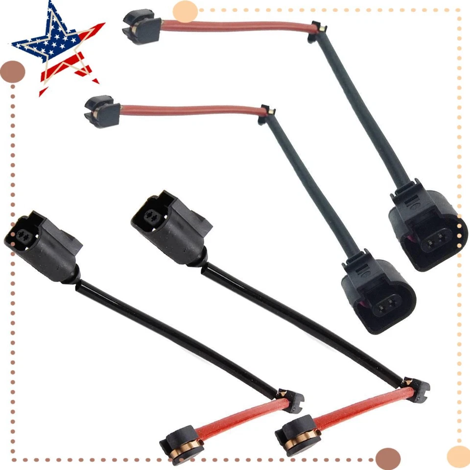 Sensor de desgaste de pastillas de freno delanteras + traseras 4 piezas para Porsche Cayenne 03-10 95561236500 S Foto 1 de 4