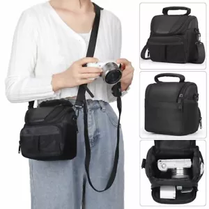 Digital Camera Shoulder Bag Corssbody Sling Waist Case for DSLR SLR Canon Nikon - Picture 1 of 12