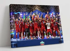 LIVERPOOL 2019 CHAMPIONS LEAGUE -CANVAS WALL ART PRINT ARTWORK PICTURE - Picture 1 of 2