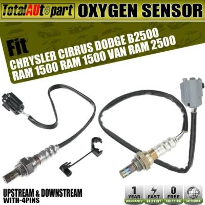 2x Sensor de oxígeno para Jeep Cherokee Wrangler Dodge Ram 1996-2000 aguas arriba y aguas abajo Foto 1 de 4