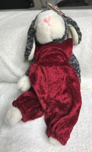 Ty Attic Treasures – Lilly the Lamb – Burgundy Jumpsuit – Tags Intact - Picture 1 of 8
