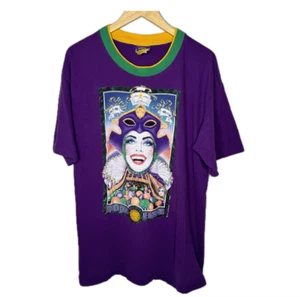 Mardi Gras Apparel Vintage 1991 Tshirt Men XXL Purple Short Sleeve Front Graphic - Picture 1 of 7