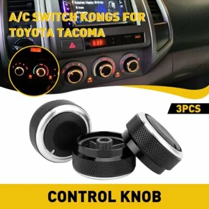 For 05-15 Toyota Tacoma Car Air Condition Switch Control A/C Knob Durable 3pcs - Picture 1 of 12