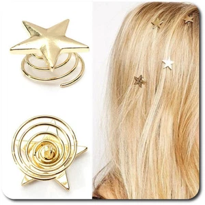 Set 10 Curlies Haarspiralen Sterne Spiralhaar  Braut Hochzeit Stern - Bild 1 von 1