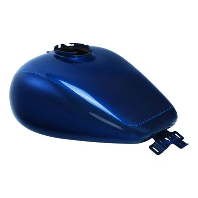Tanque de gasolina de 6 gal apto para Harley Touring Road Street Glide 08-24 azul superior Foto 1 de 4