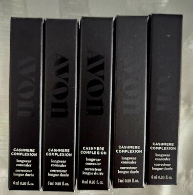 (5) AVON CASHMERE COMPLEXION LONGWEAR CONCEALER Cheesecake .20 oz - Image 1 of 4