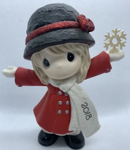 Estatuilla de niña de Precious Moments Have A Magical Holiday temporada 2018 con fecha nueva en caja - Imagen 1 de 11