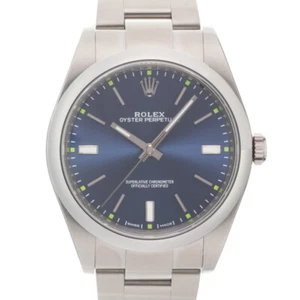 ROLEX Oyster Perpetual 39 114300 Blue Warranty 2019 - Picture 1 of 24