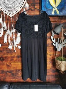 James Lakeland ladies Black dress size 18 BNWT - Picture 1 of 4